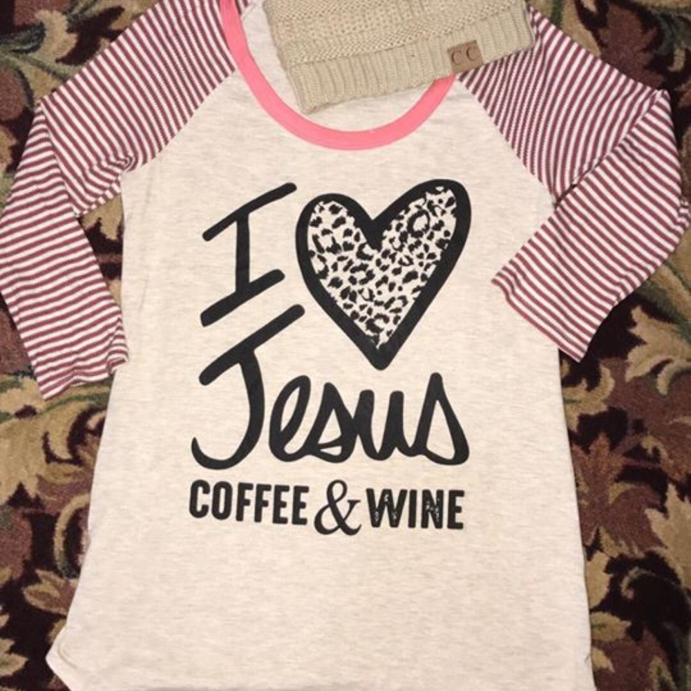 Jesus, Coffee, & Wine Long Sleeve